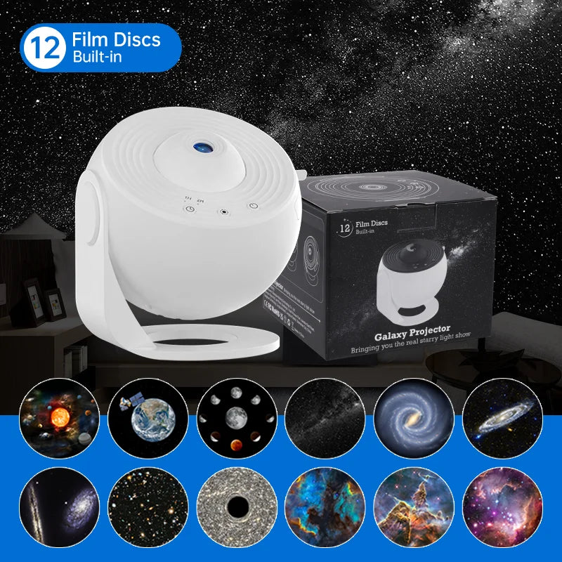 Planétarium GalaxyDream avec sa boîte et ses disques