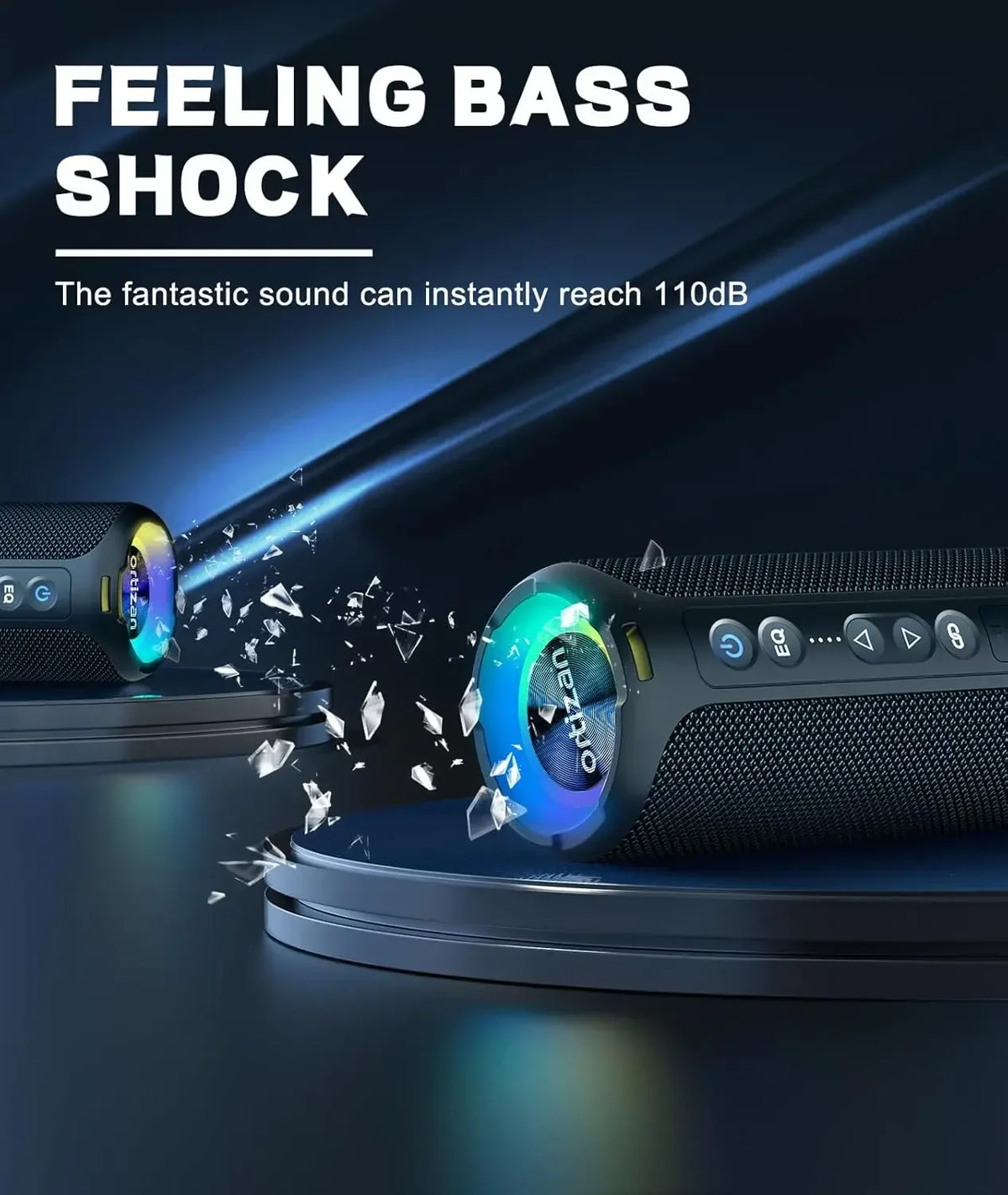Enceinte Bluetooth 40 W étanche – Ortizan X8 Pro