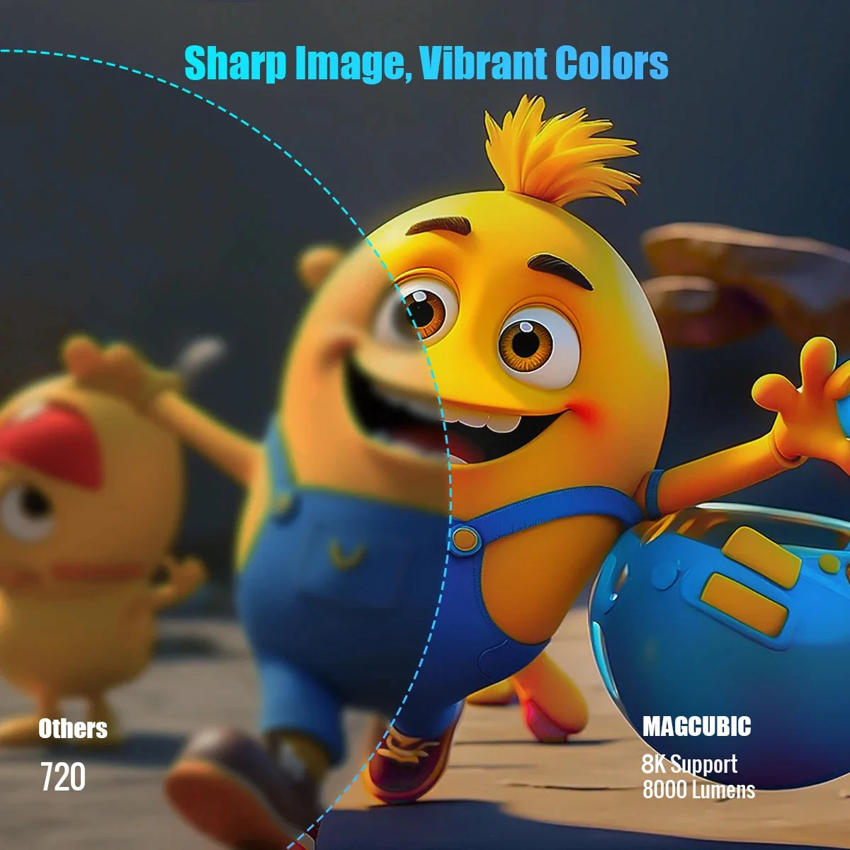 GalaxyDream Cinéma – Vidéoprojecteur Portable Android 14 (HY300 Pro)